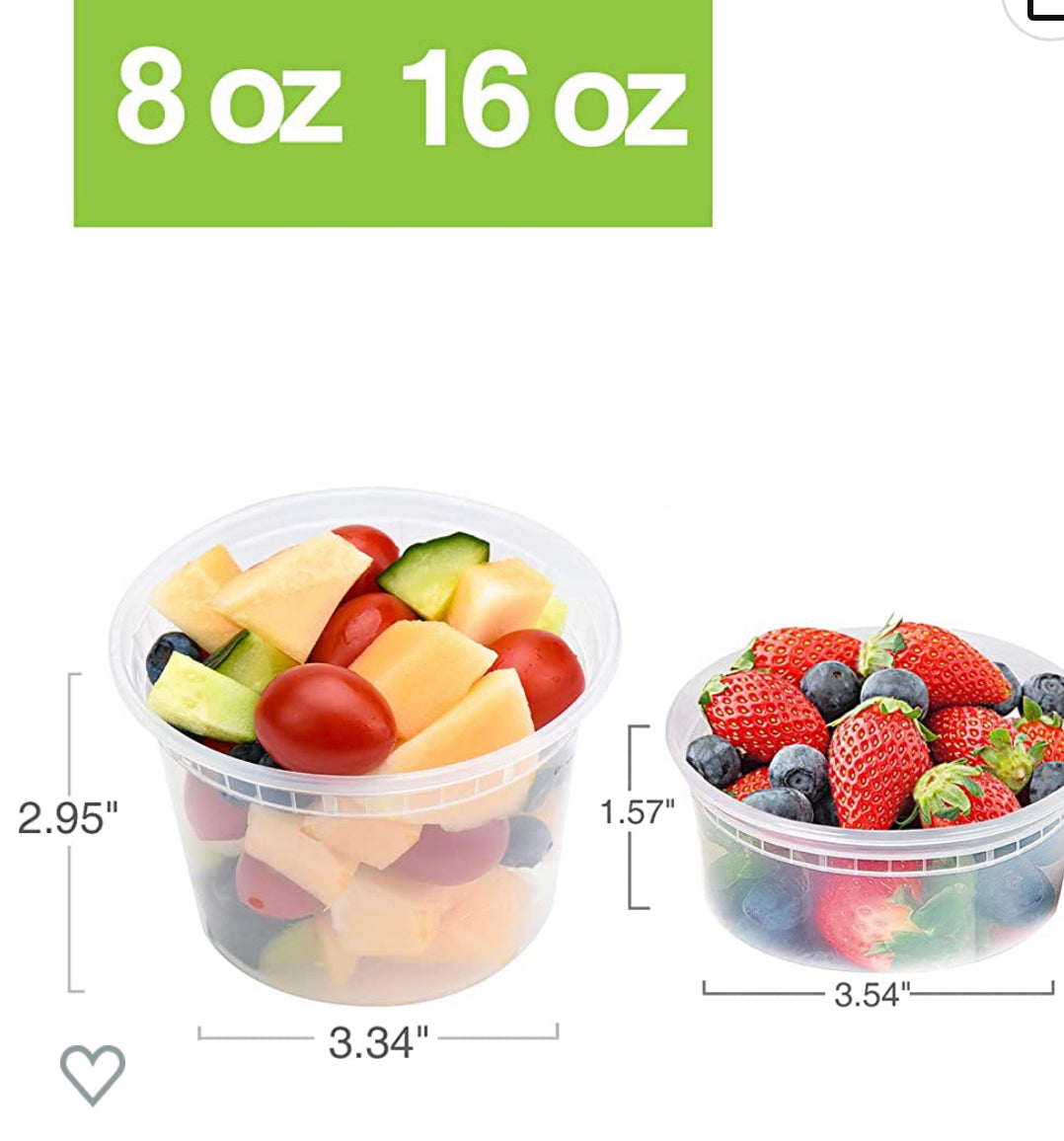 Bag and Container Sizes